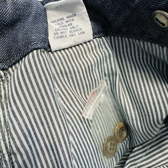 New Anthropologie Level 99 Denim Pencil‎ Skirt Sailor Button Front Size 29 - Picture 13 of 13